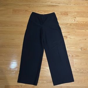 Navy Hermes* dress pants / straight leg trousers